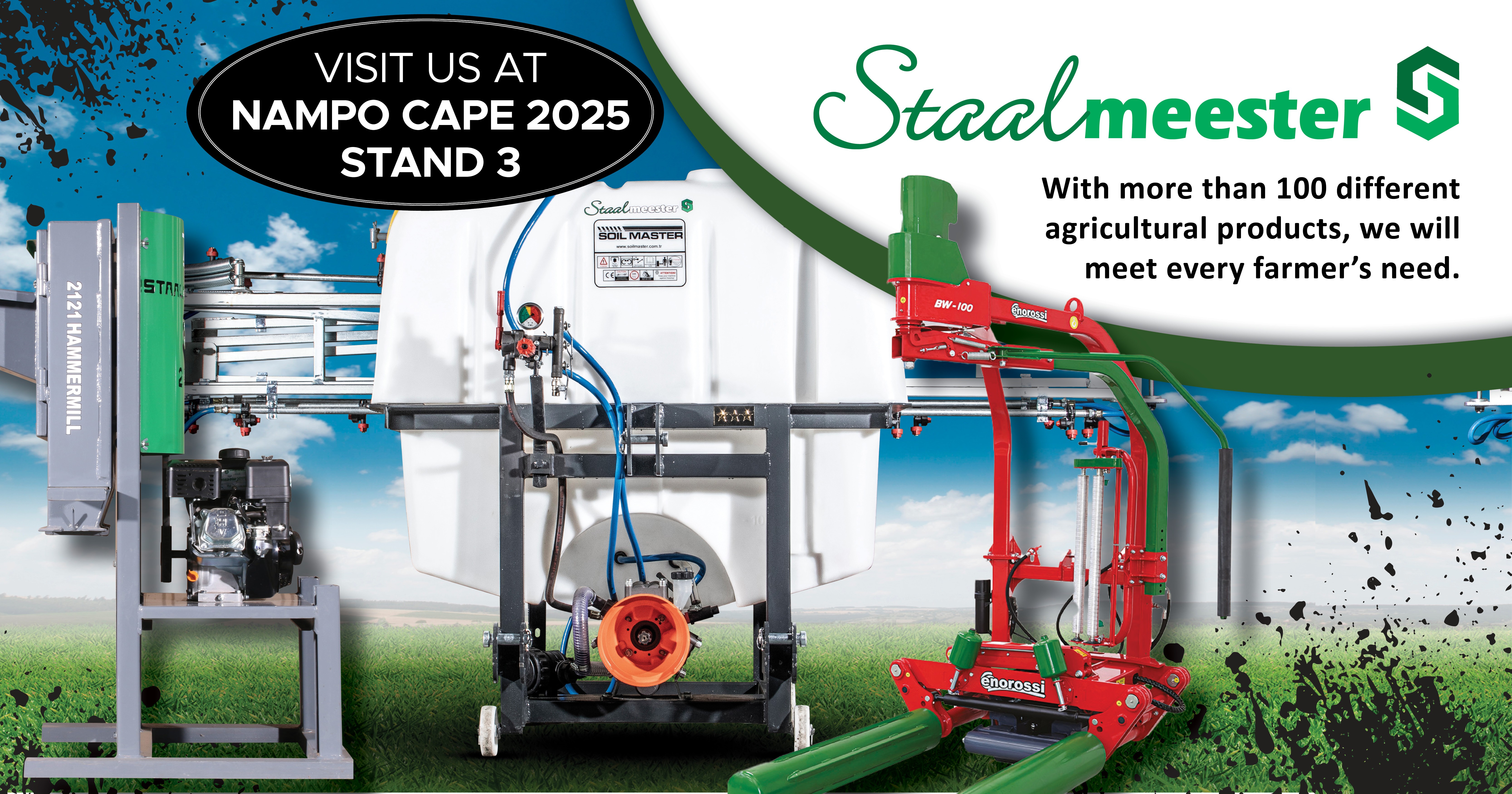 Visit Staalmeester Equipment at NAMPO Cape 2025 - Stand 3!