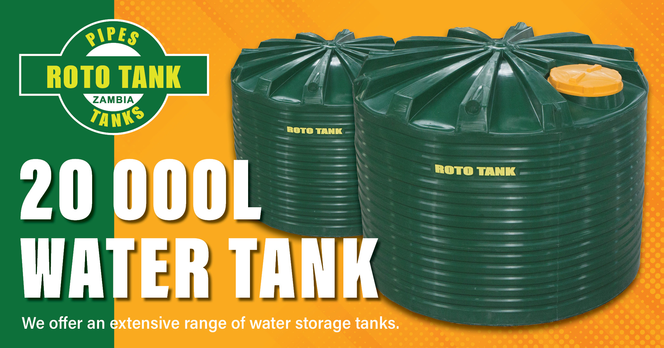20 000L water tank | We offer an extensive range | Roto Tanks