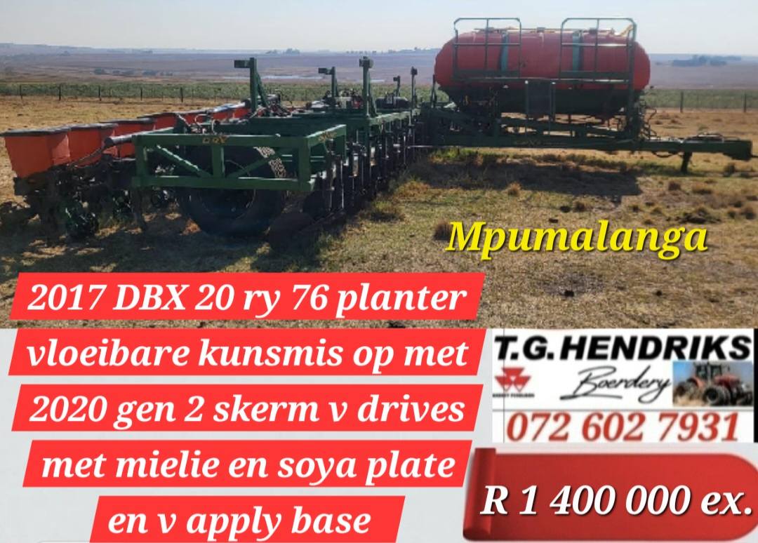 2017 DBX 20 ry 76 planter | T.G. Hendriks