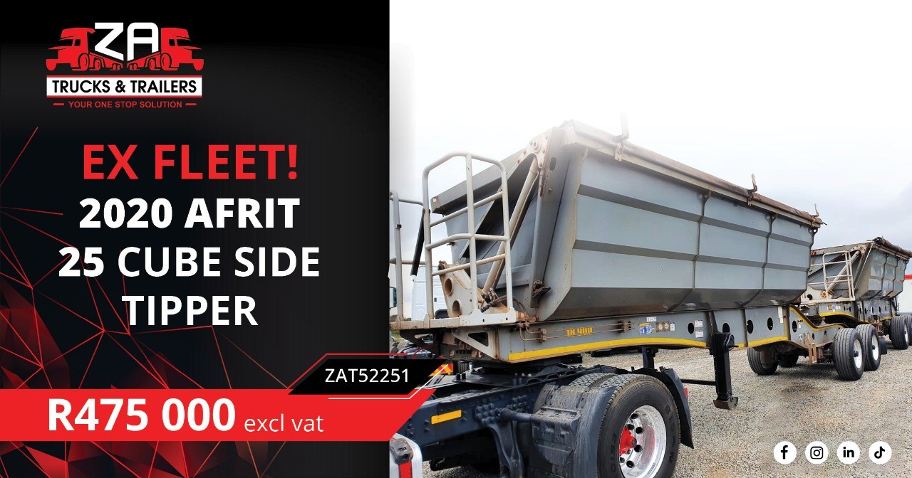2020 Afrit 25 cube side tipper | ZA Trucks & Trailers