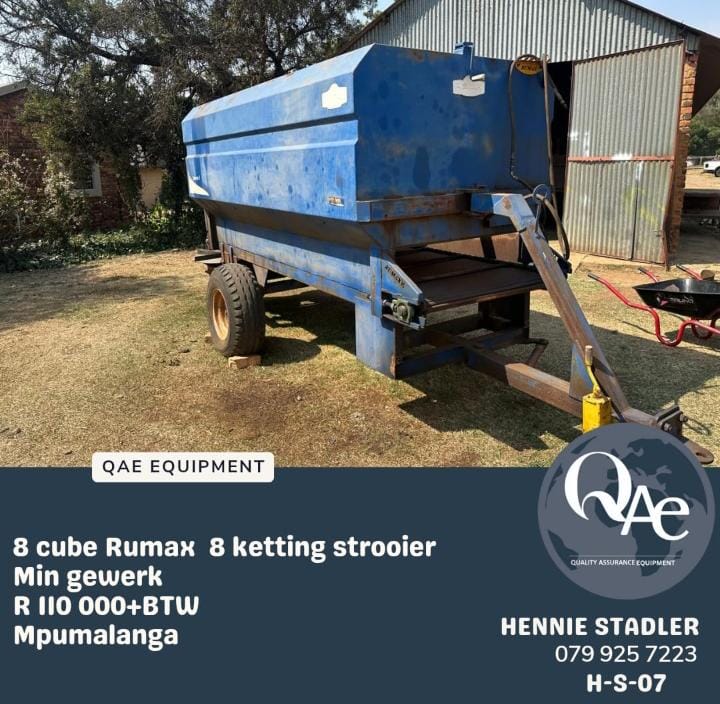 8 Cube rumax 8 ketting strooier | QAC Equipment