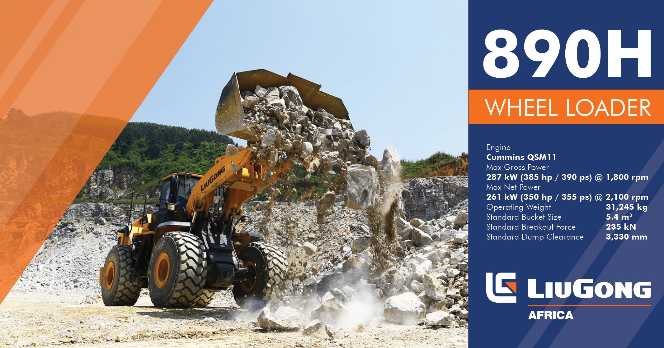 890H Wheel loader | LiuGong Africa
