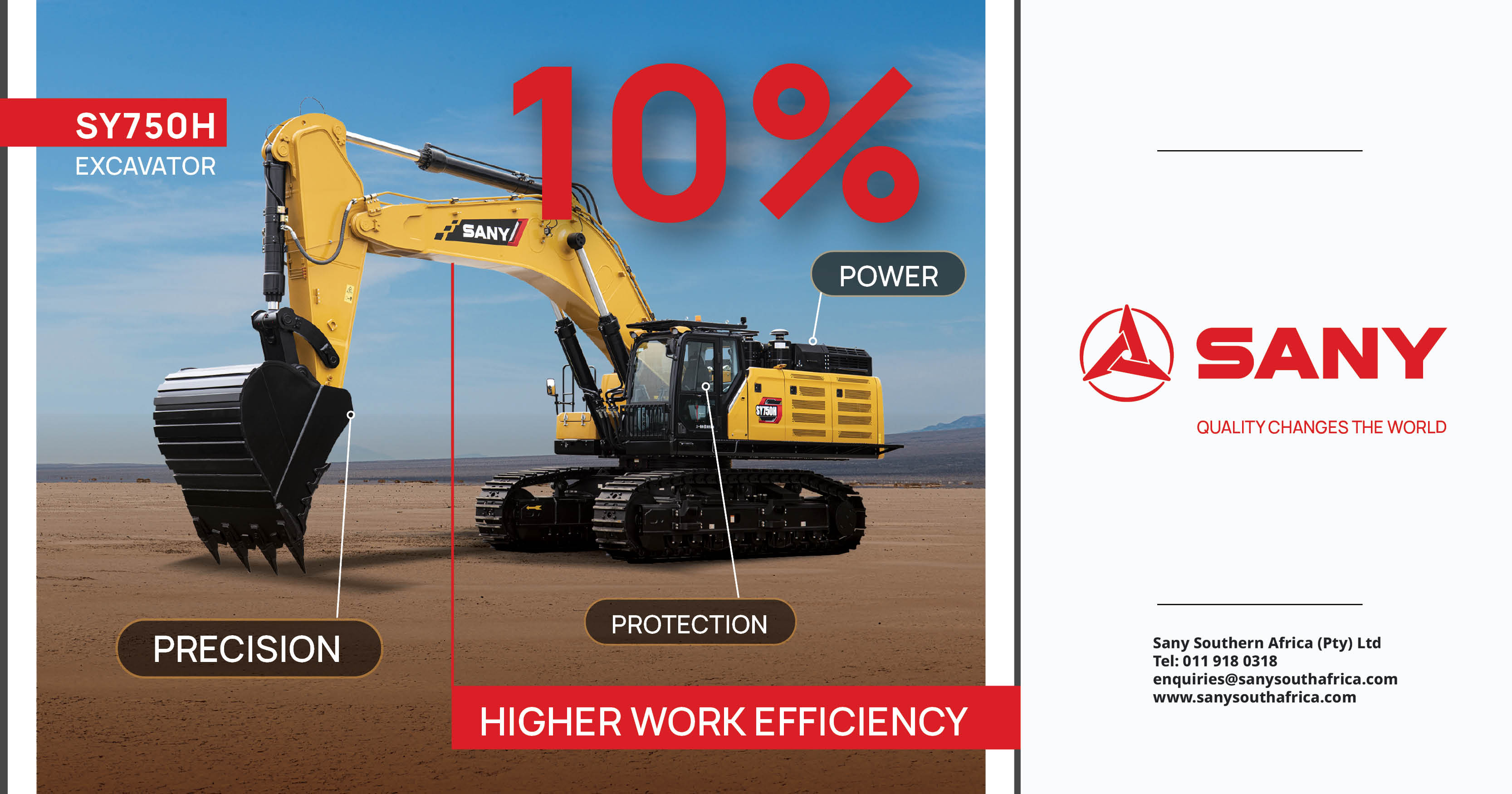 A machine specially designed for mining | SY750H Large Excavator | Sany Southern Africa (Pty) Ltd