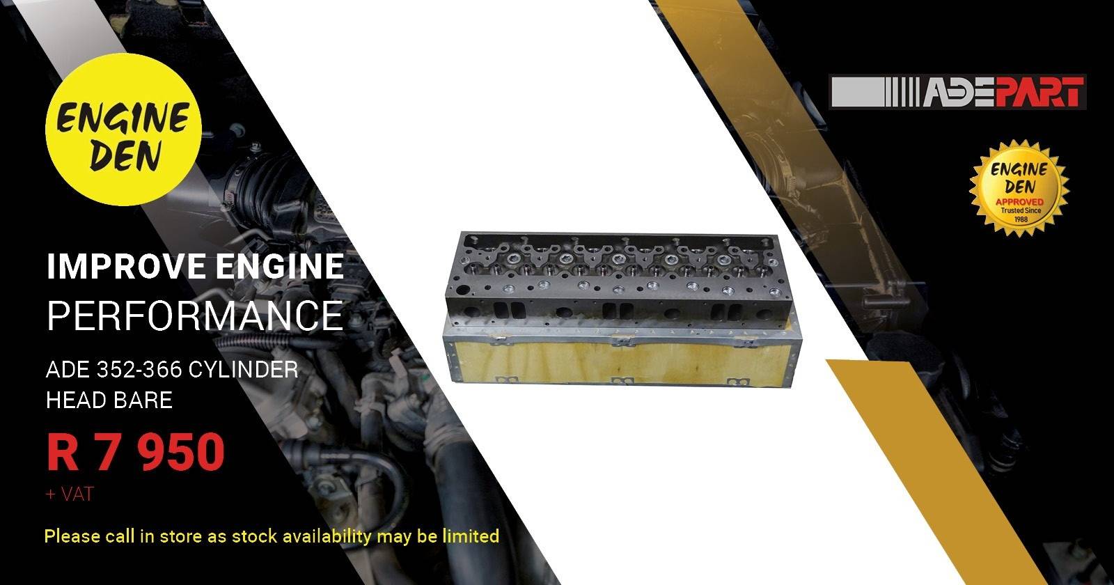 ADE 352-366 Cylinder head bare | Engine Den