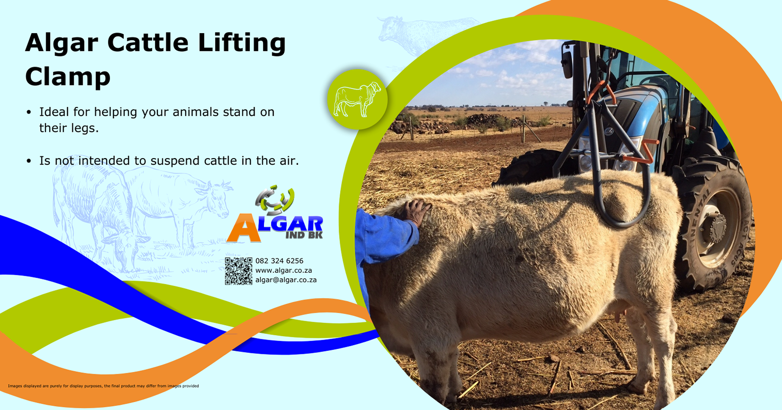 Algar cattle lifting clamp / Algar bees optel-apparaat