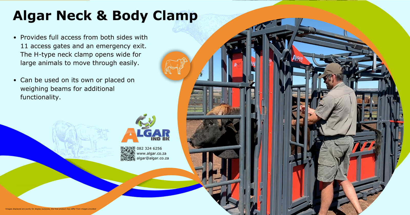 Algar neck and body clamp / Algar nek- en lyfklamp