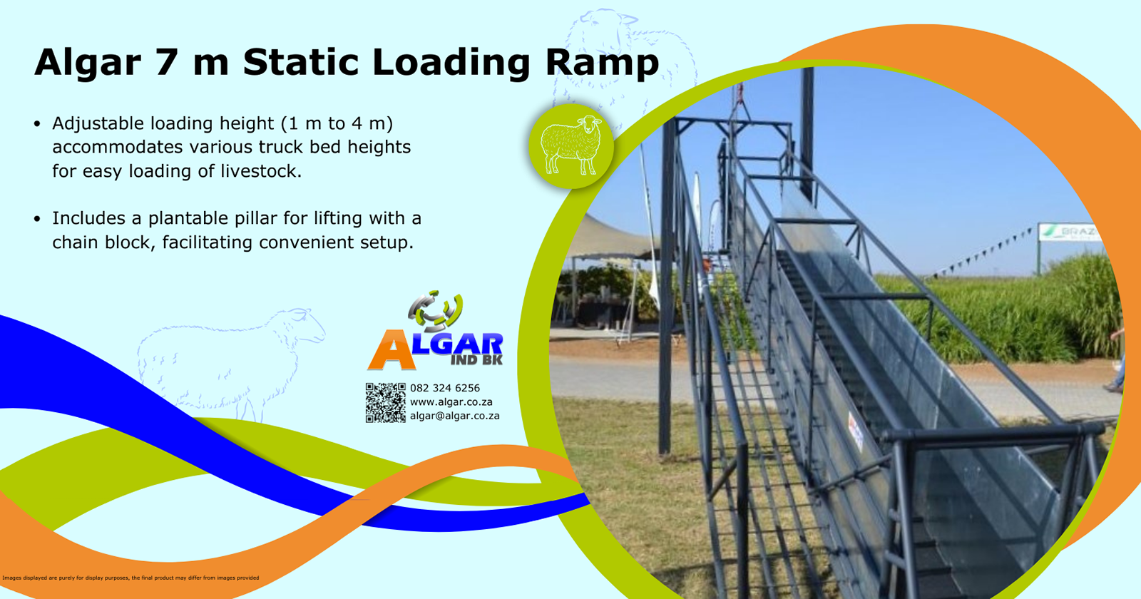 Algar static loading ramp (7 m) / Algar statiese laaibank (7 m)