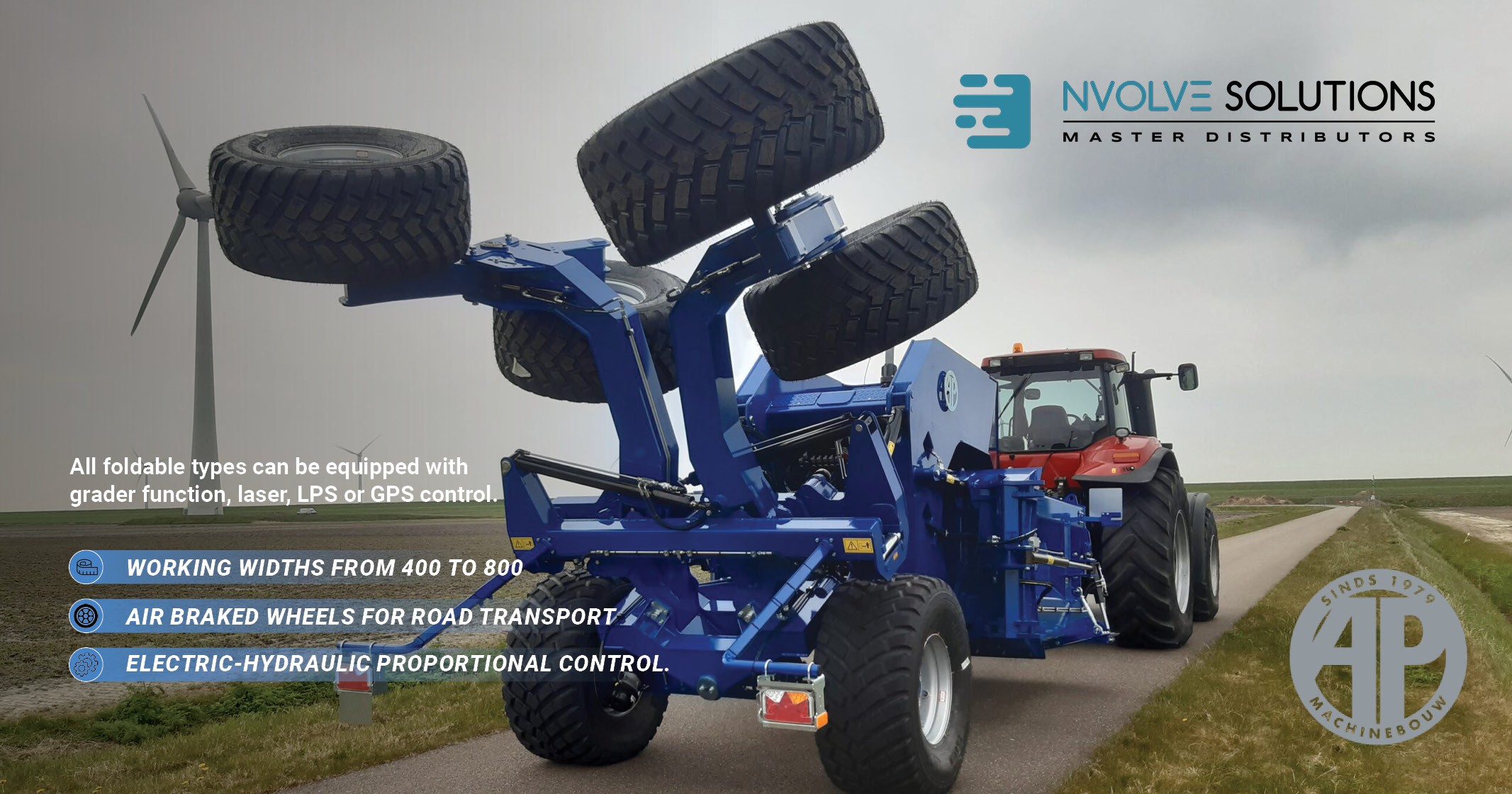 AP foldable box graders with machine control solutions | nVolve-102598