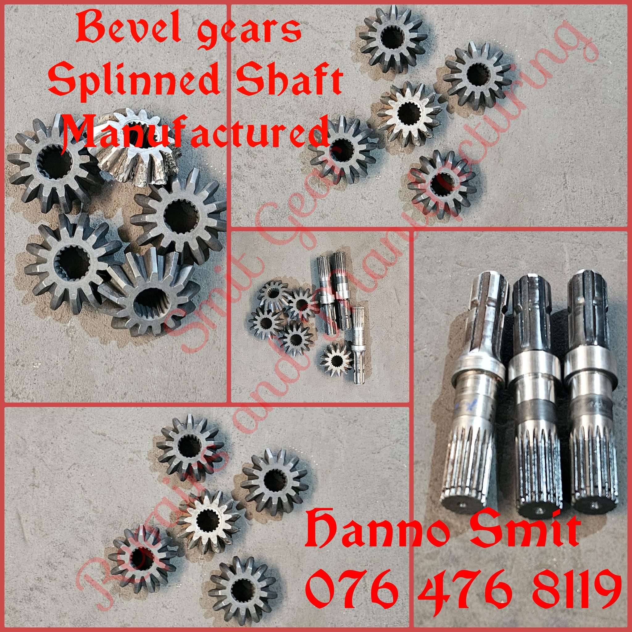 Bevel gears splinned shaft manufactures | Smit Gears