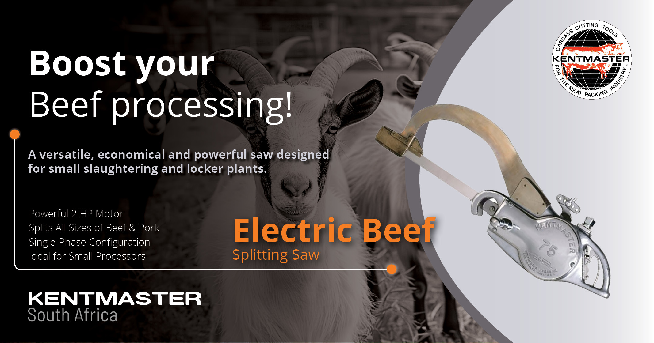 Boost your beef processing | Electric Beef Splitting Saw | Kentmaster