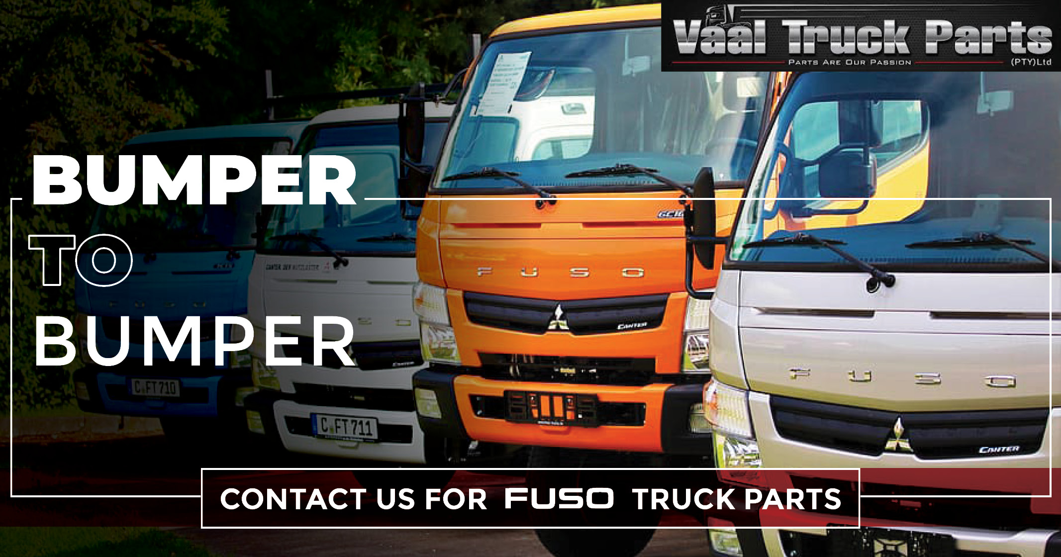 Bumper to bumper | Contact us for FUSO truck parts | Vaal Truck Parts