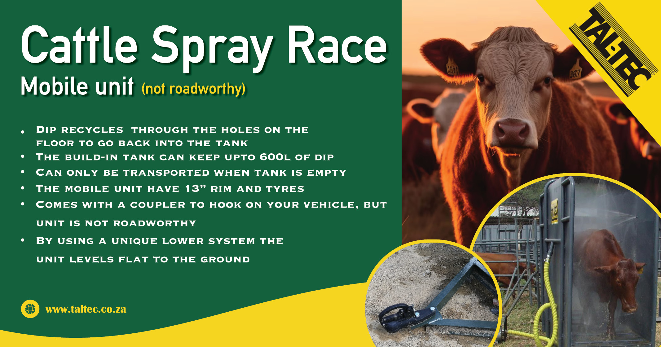 Cattle spray race mobile unit | Tal-Tec