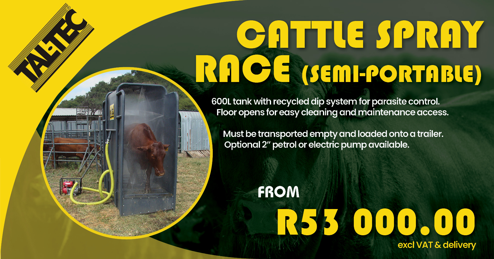 Cattle Spray Race (Semi-Portable) | Tal-Tec