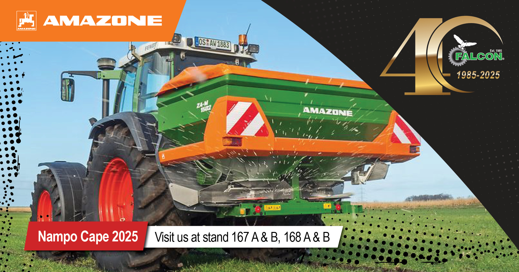 Come see our powerful lineup of equipment up close at NAMPO Cape 2025 | Falcon Equipment