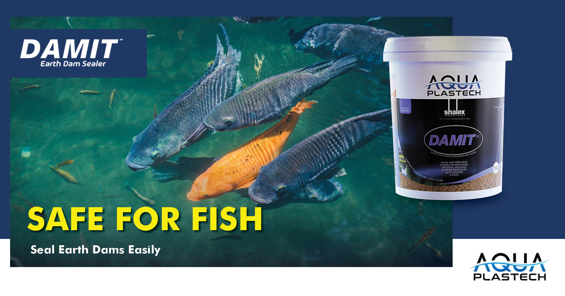 DamIt™ Dam sealer is safe for fish | DamIt™