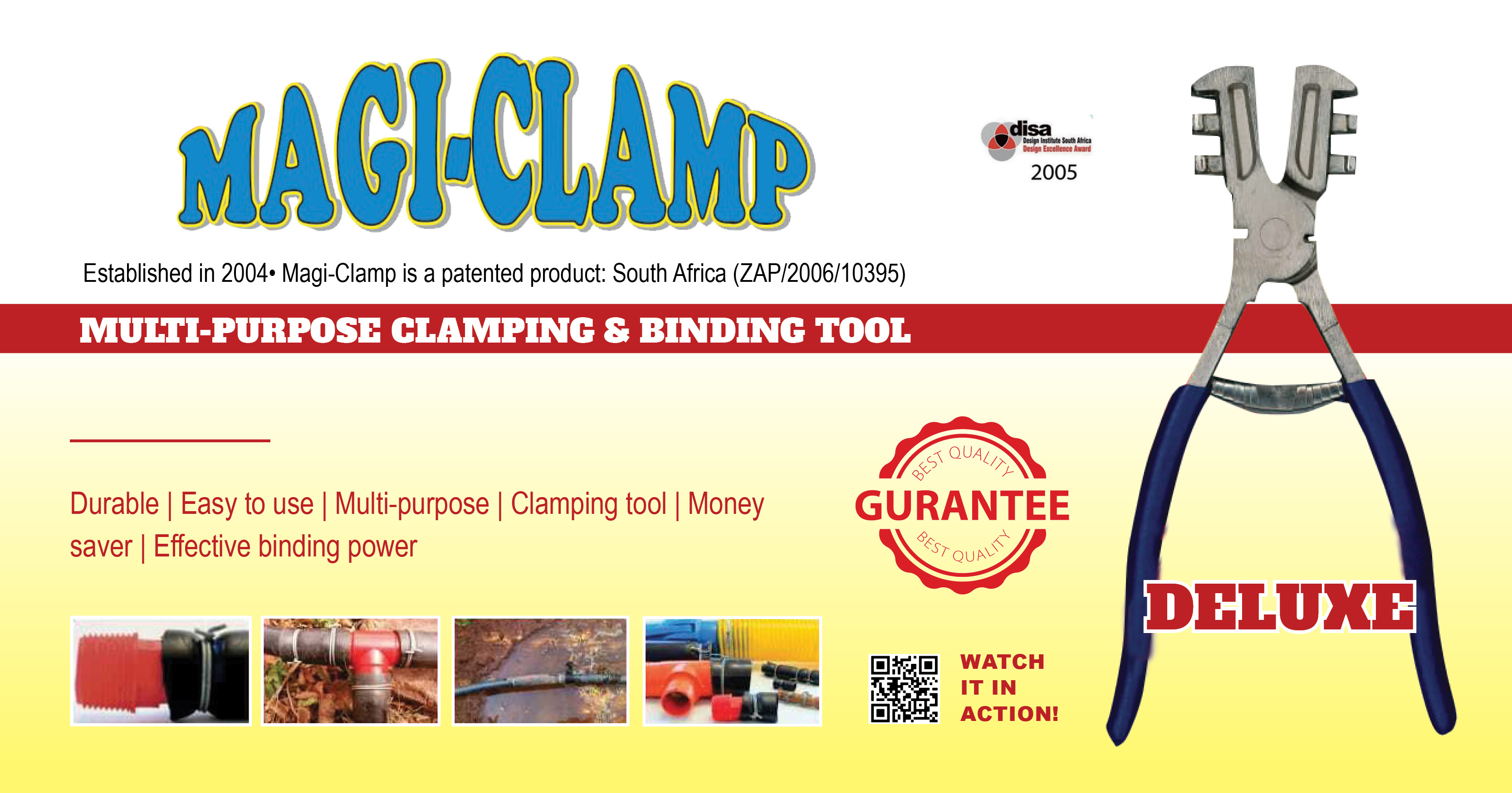 Deluxe multi-purpose clamping & binding tool | Magi-Clamp