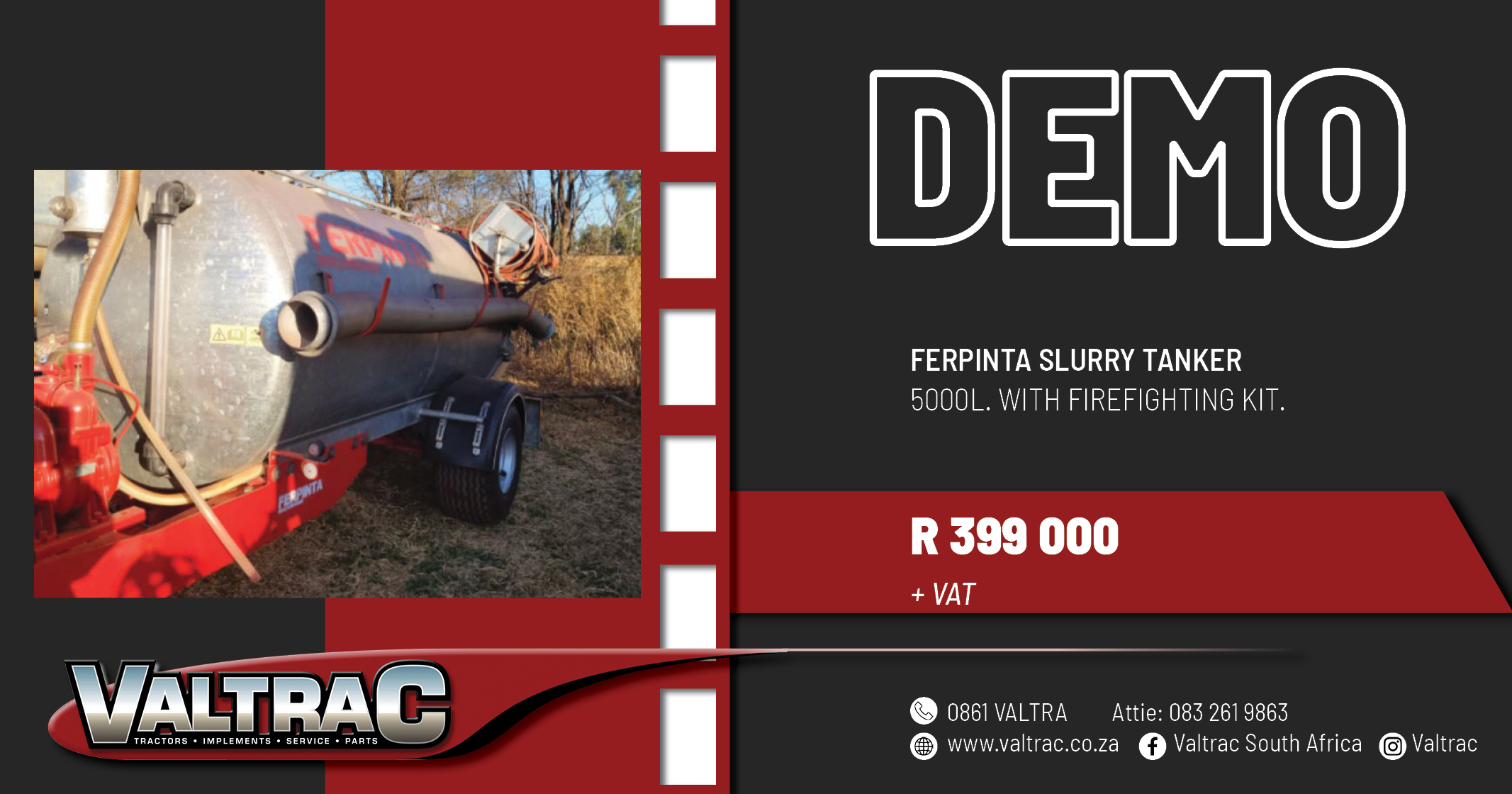 Demo Ferpinta slurry tanker | Valtrac