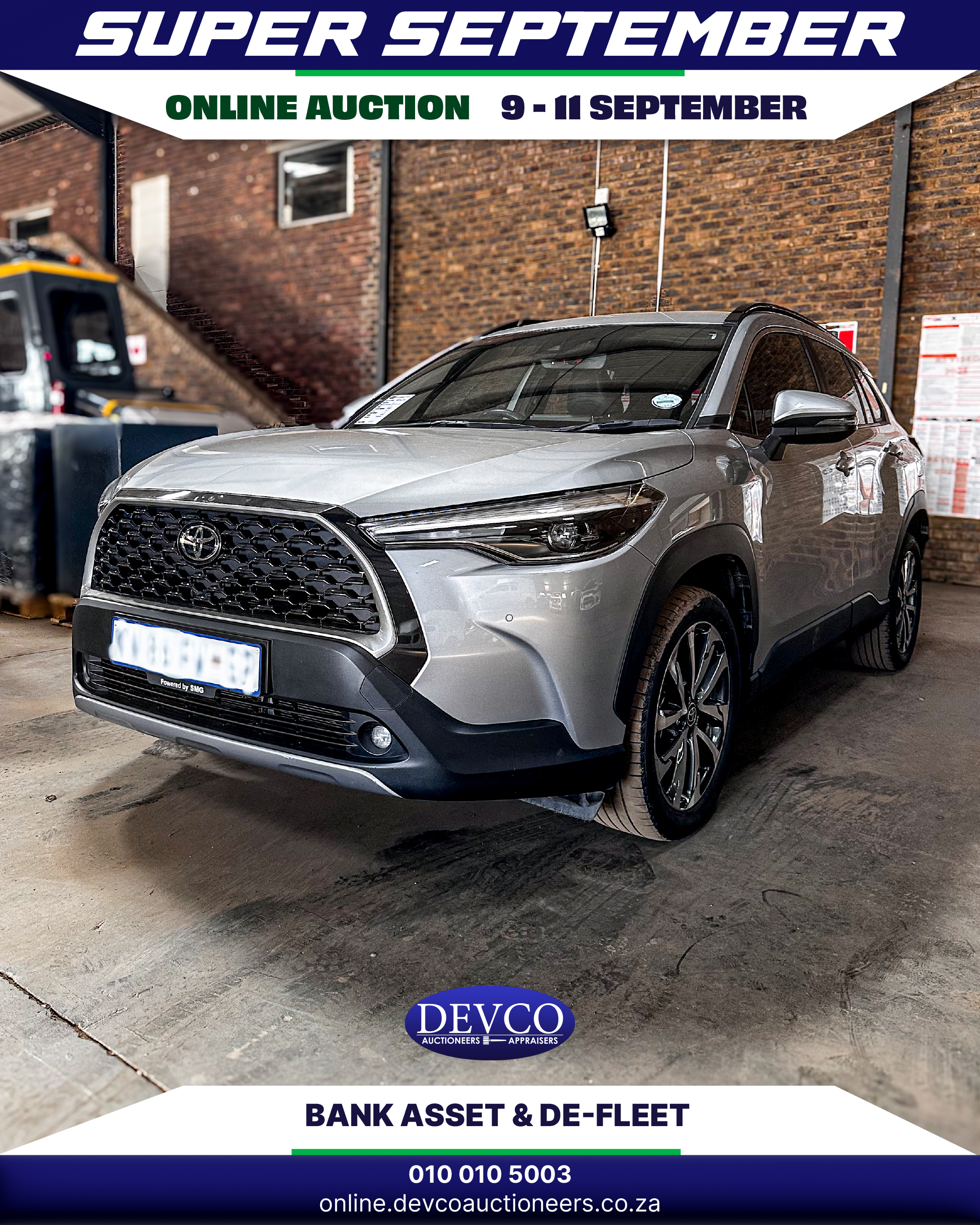 Devco Auctioneers Super September online auction | 9 -11 September 2025 | Bank Asset & De-Fleet - 1