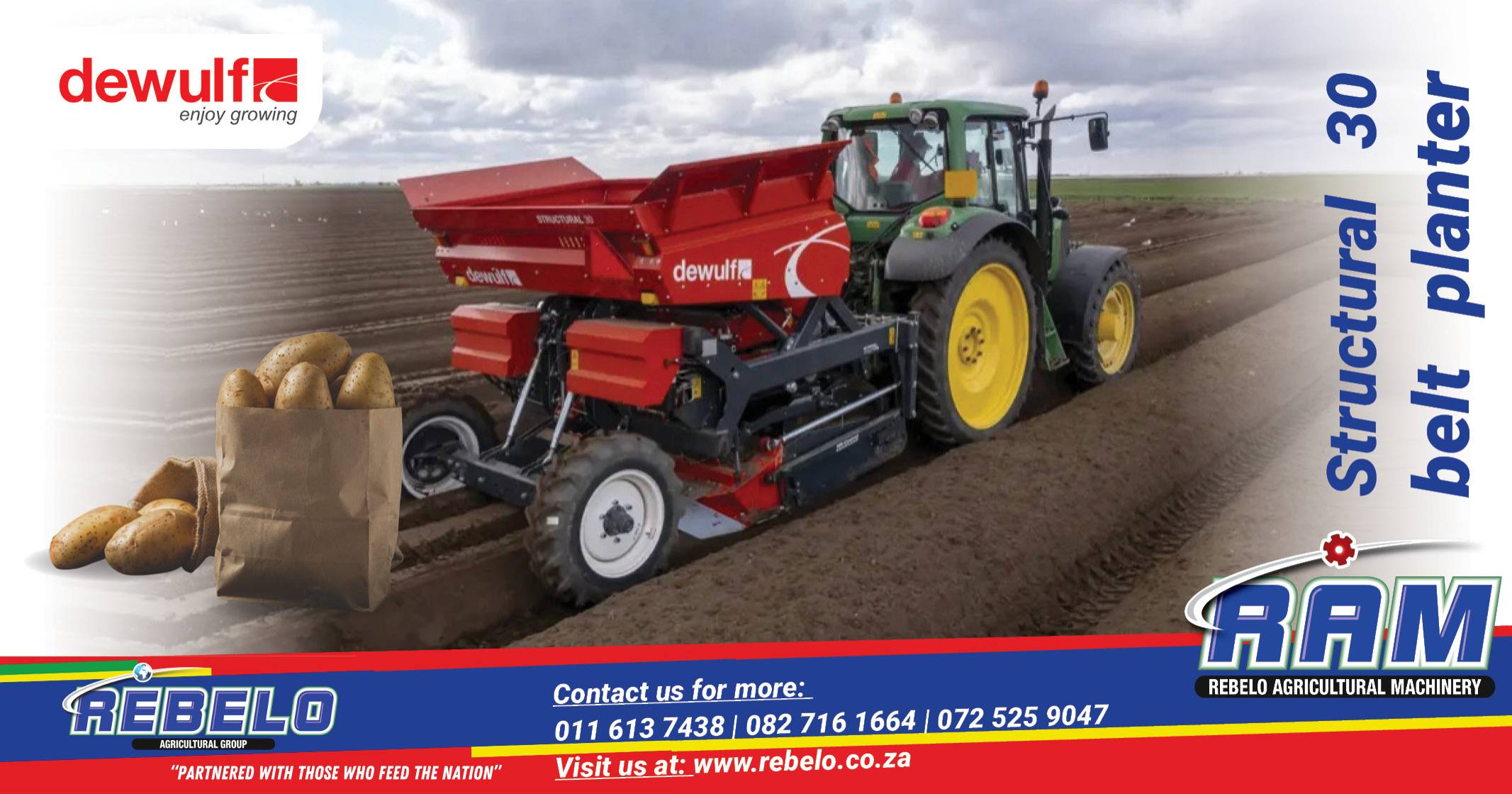 Dewulf Structural 30 belt planter | Rebelo Agricultural Group