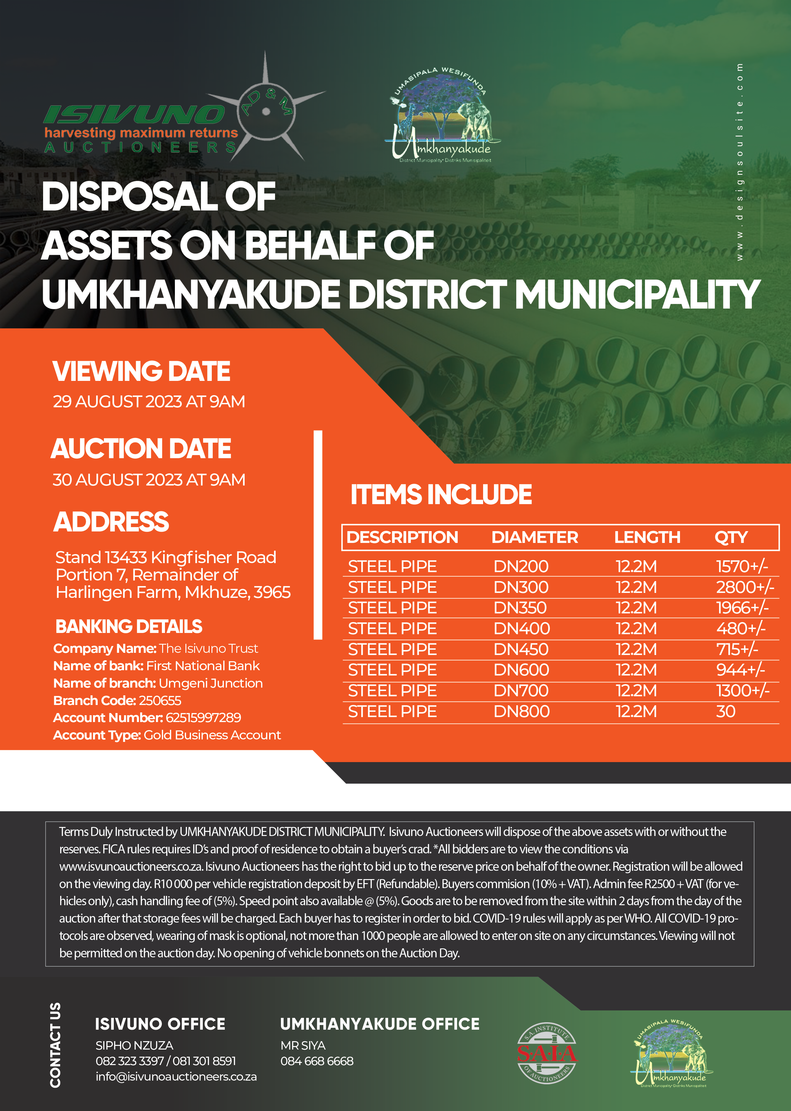 Disposal of Assets on Behalf of Umkhanyakude District Municipality