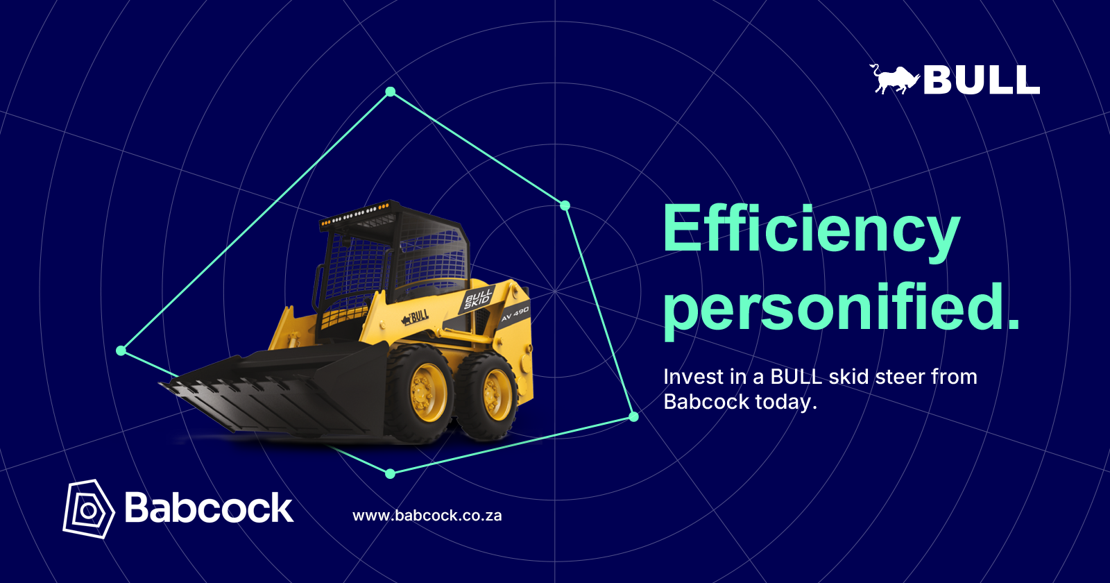 Efficiency personified | Invest in a BULL skid steer from Babcock today
