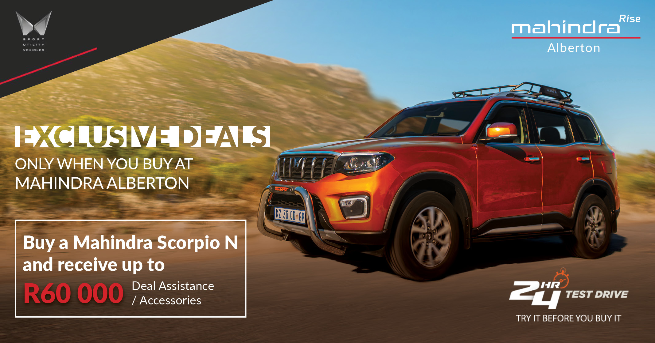 EXCLUSIVE DEAL | Get up to R60,000 in deals on a Mahindra Scorpio N! | Mahindra Alberton