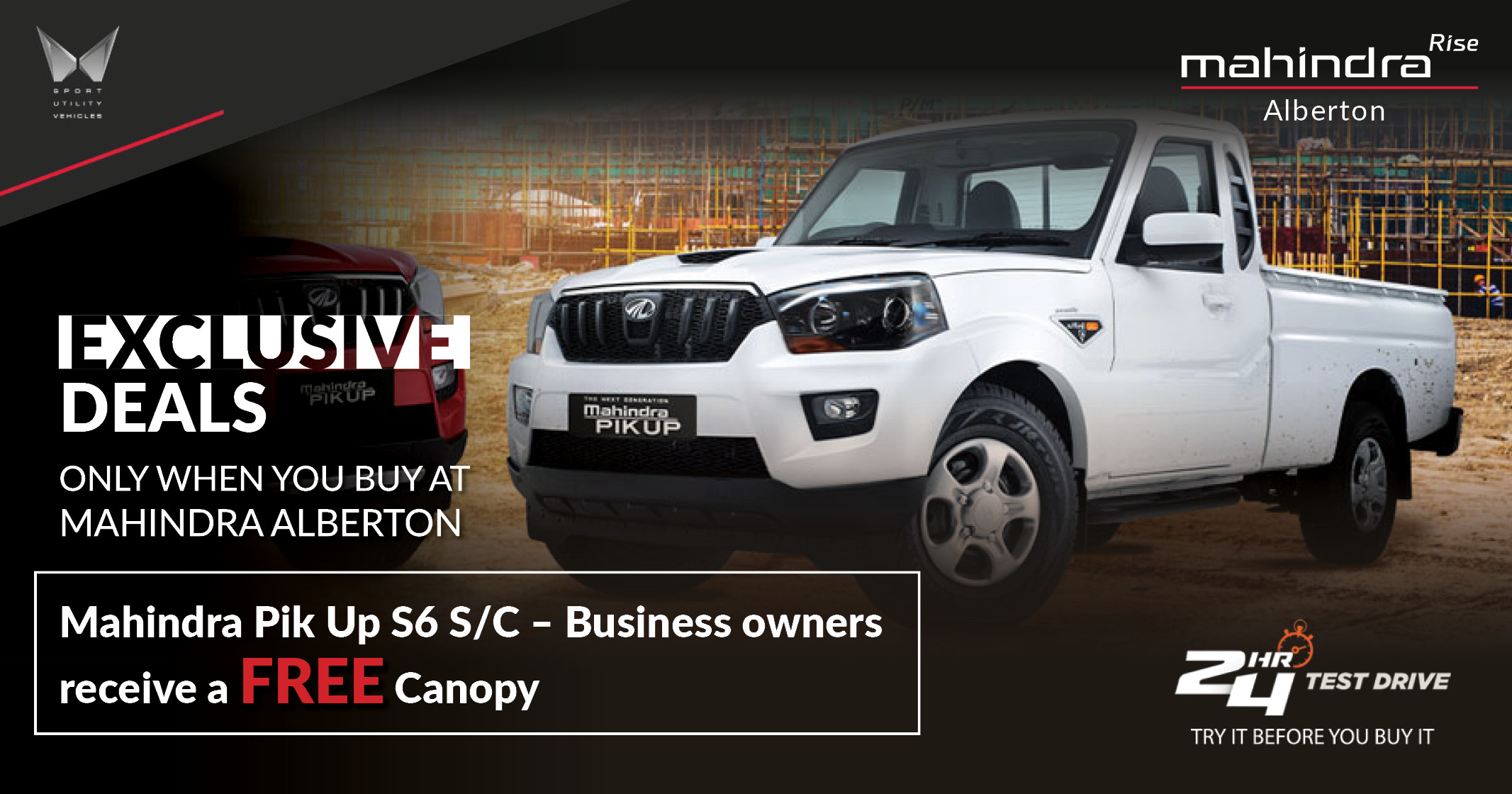 EXCLUSIVE DEAL | Mahindra Pik-Up S6 S/C – Free Canopy for Business Owners! | Mahindra Alberton
