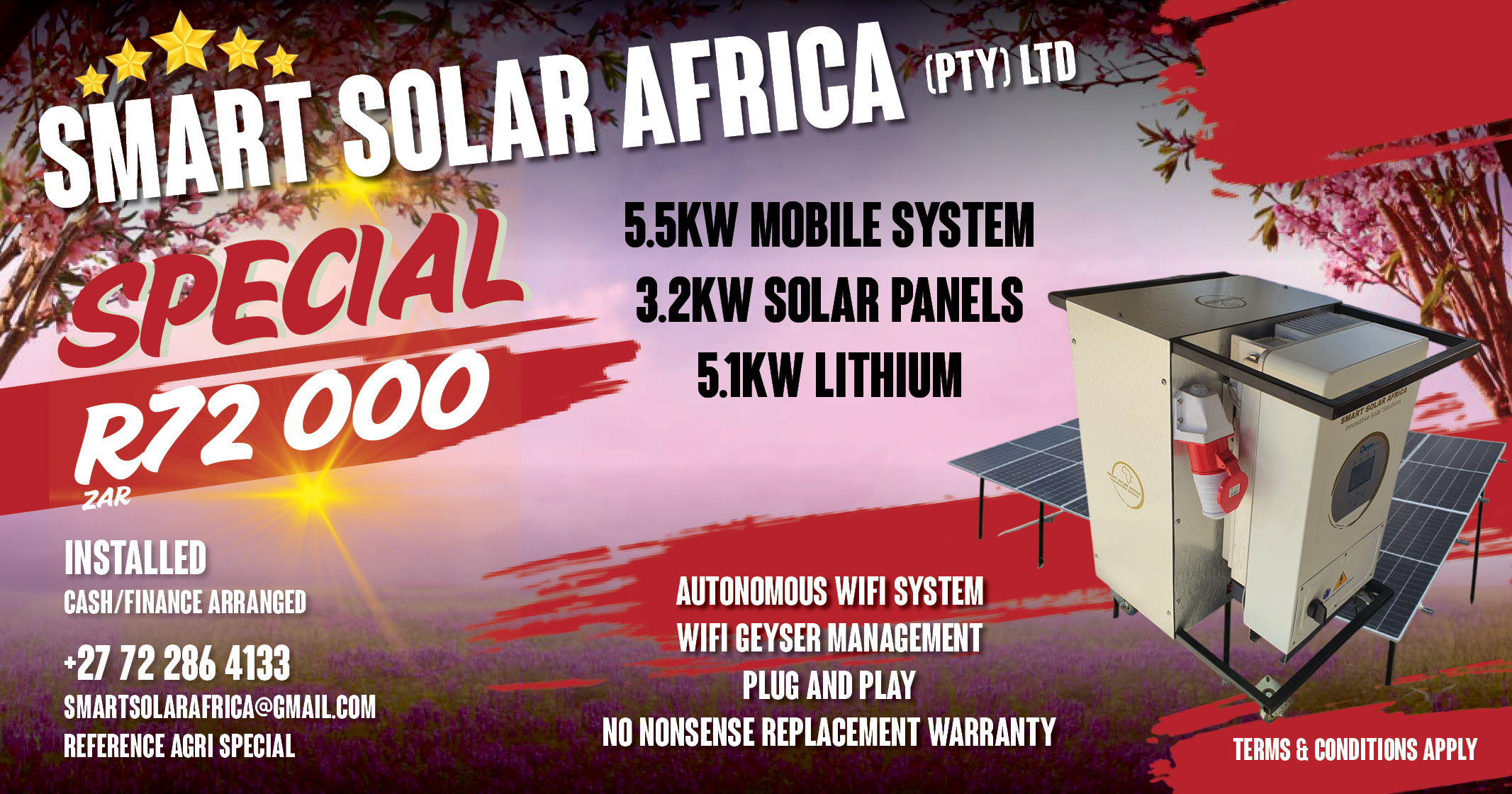 Exclusive Solar Special: 5.5kw Mobile Solar System | Smart Solar Africa