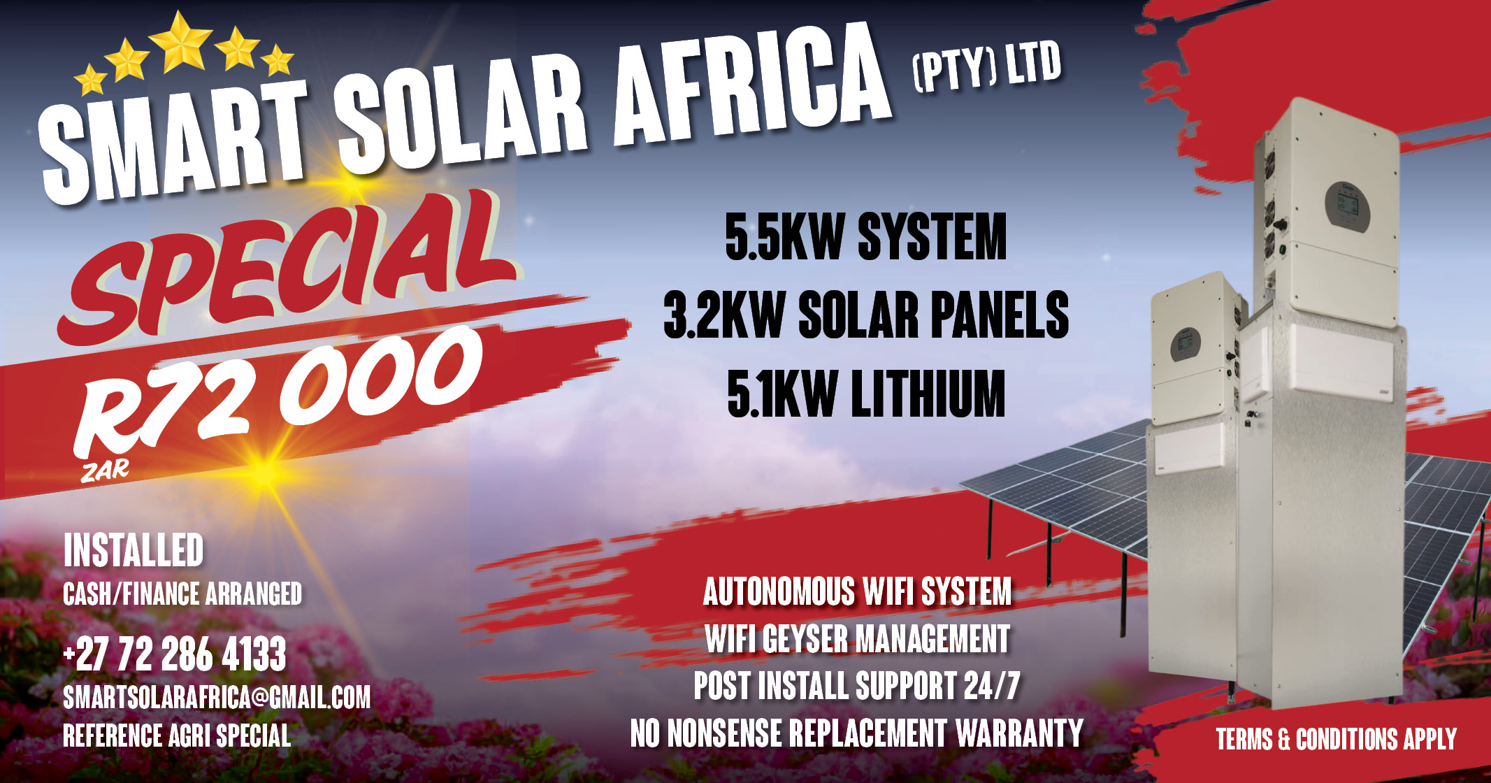 Exclusive Solar Special: 5.5kw System with 3.2kw Solar Panels | Smart Solar Africa