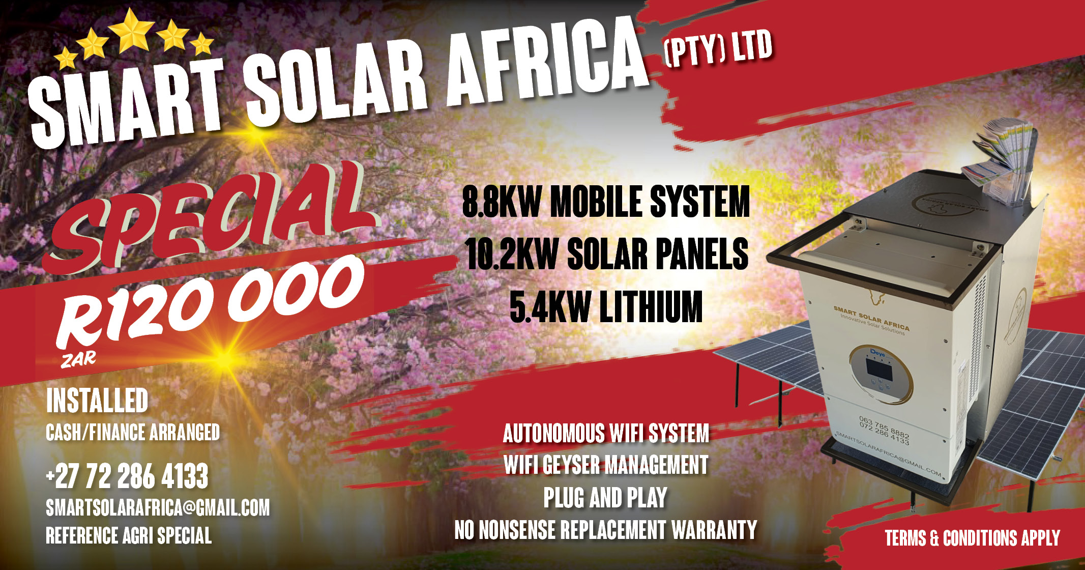 Exclusive Solar Special: 8.8kw Mobile System & 10.2kw Solar Panels | Smart Solar Africa