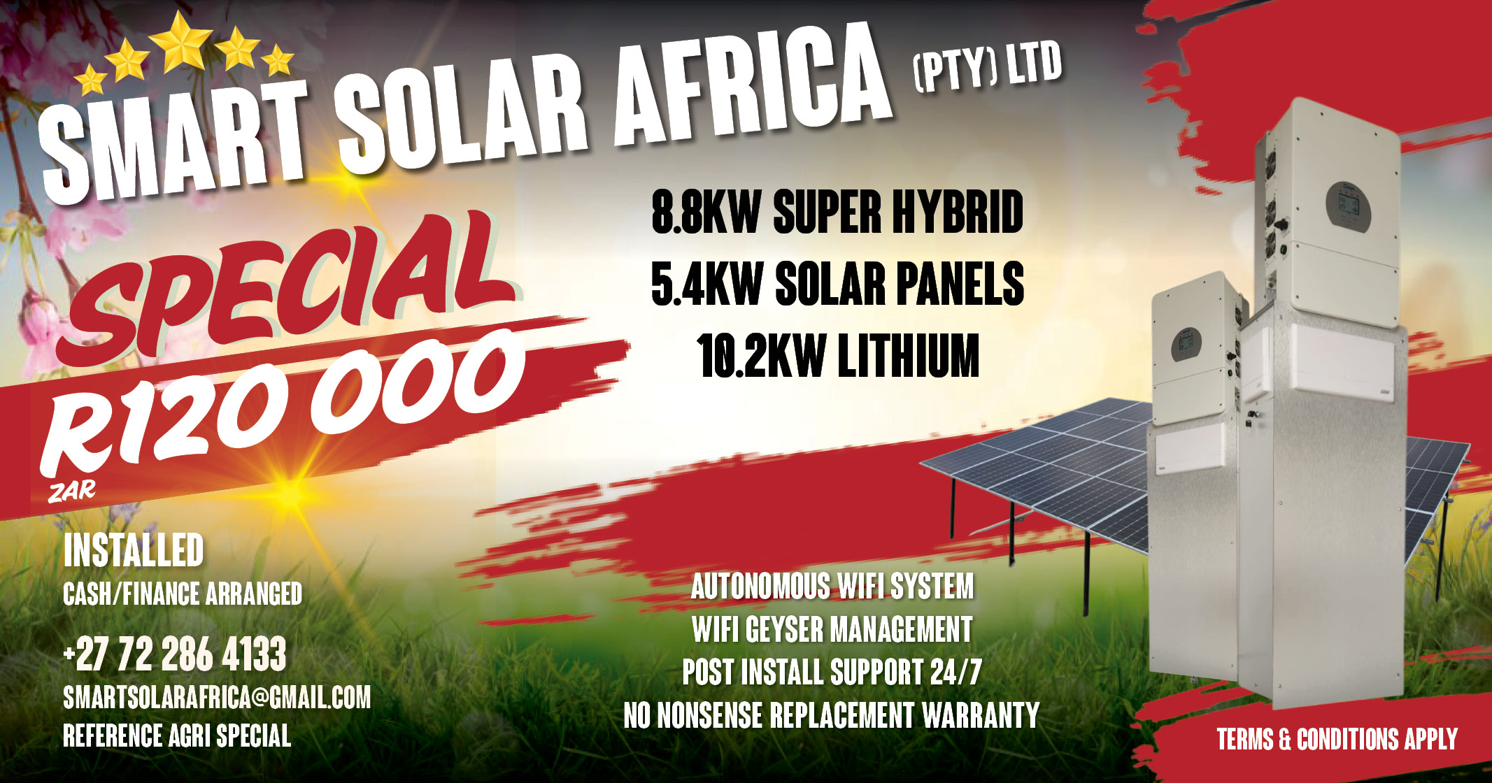 Exclusive Solar Special: 8.8kw Super hybrid solar system | Smart Solar Africa