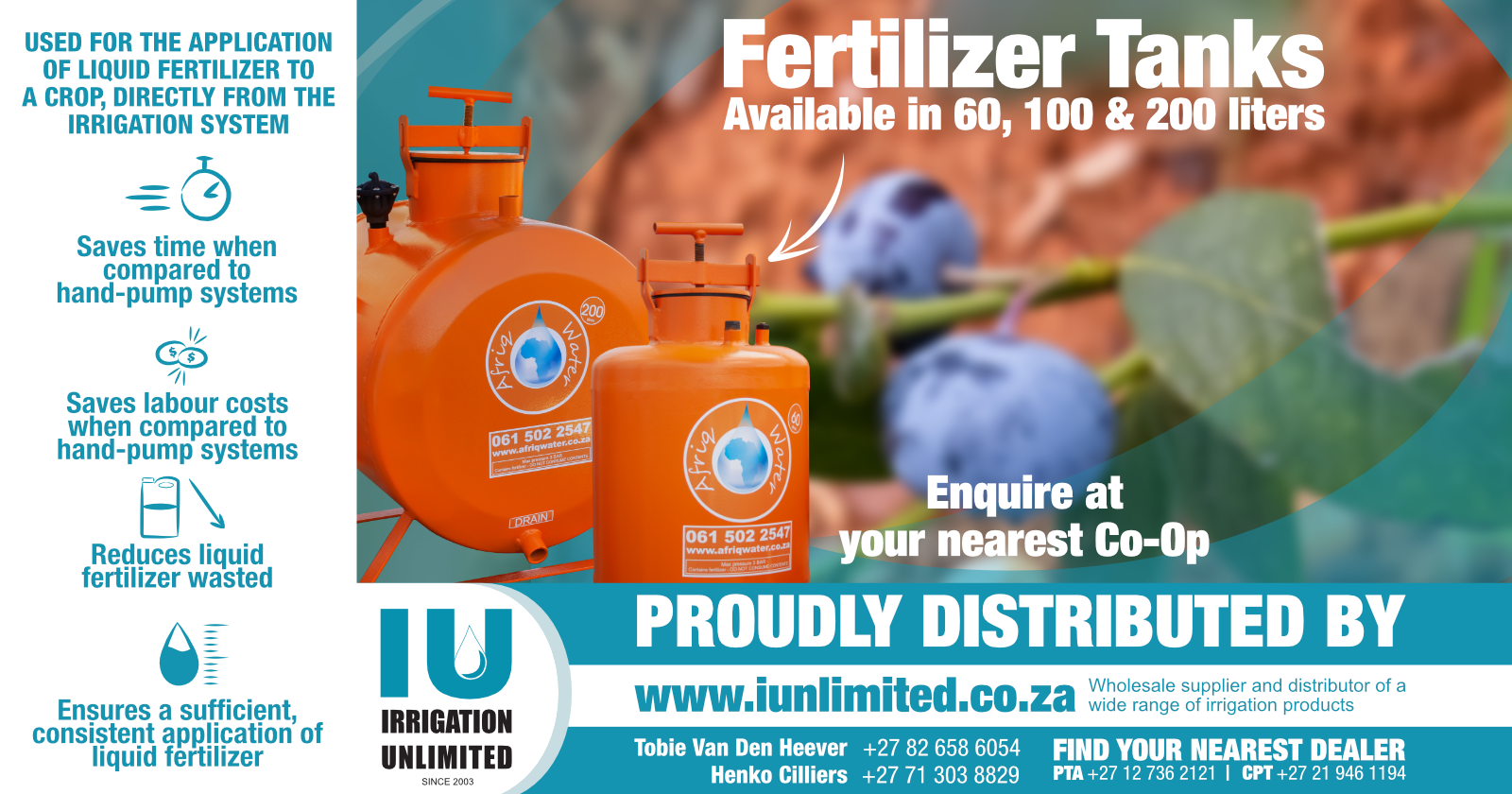 Fertilizer tanks | Irrigation Unlimited-104570
