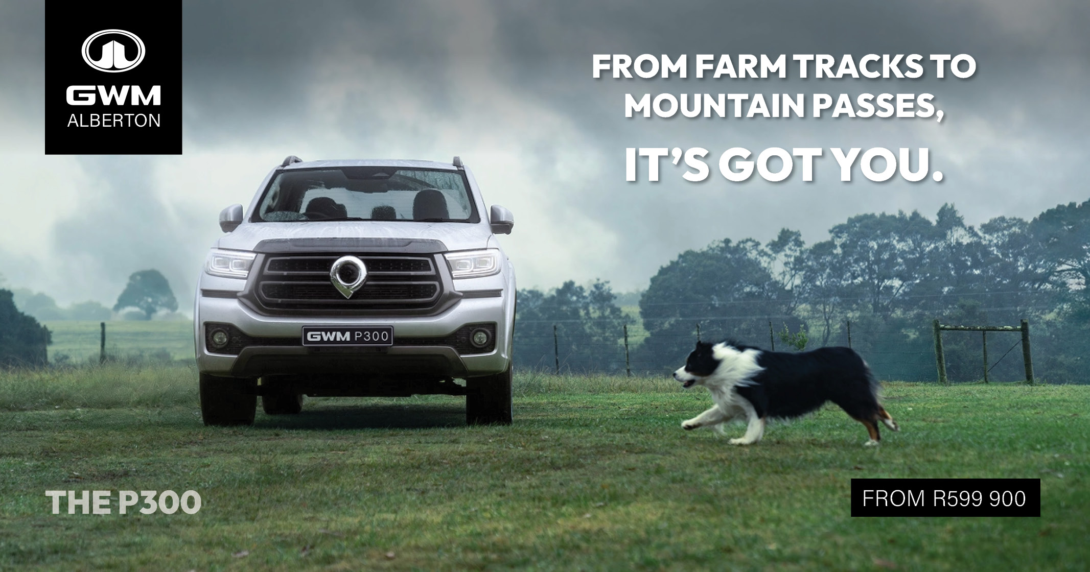 From farm tracks to mountain passes | GWM P300 | GWM Alberton