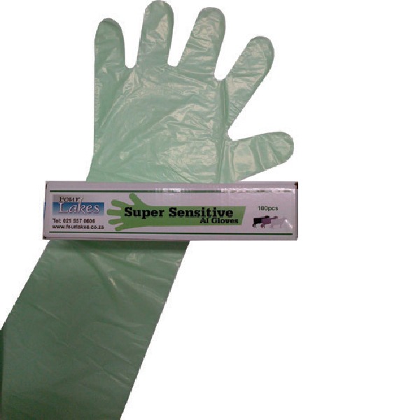 Gloves Super Sensitive Green| Artificial insemination | Four Lakes