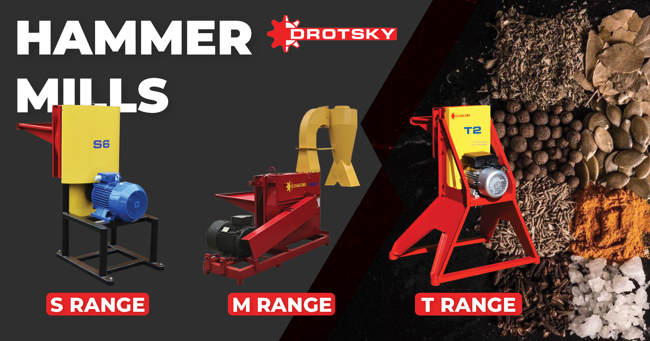 Hammer mills / S-Range / M-Range / T-Range | Drotsky