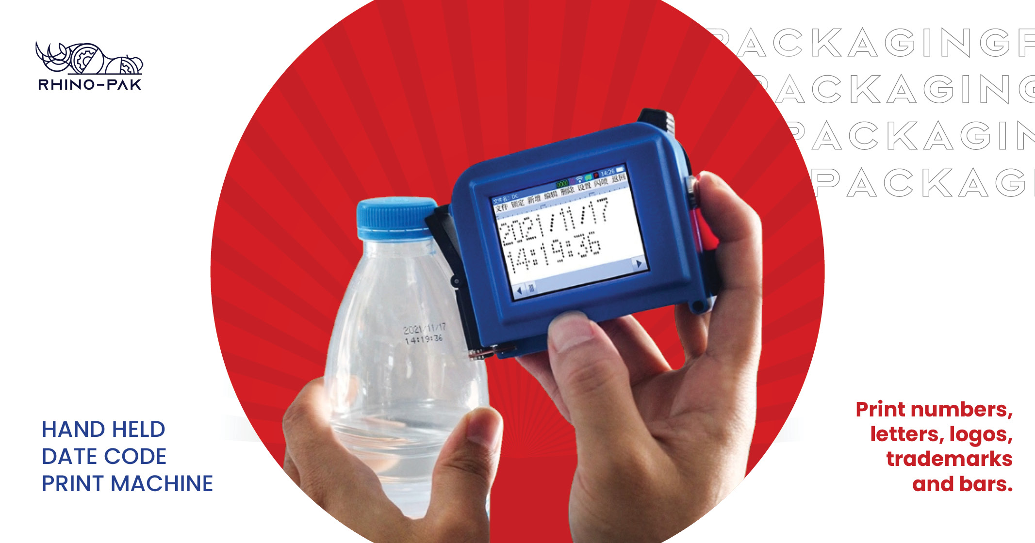 Hand Held Date Code Print Machine | Rhino-pak