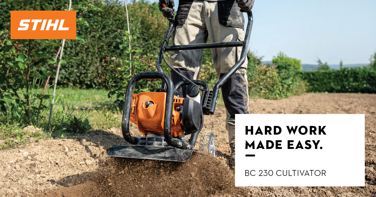 Hard work made easy with the BC 230 Cultivator | STIHL