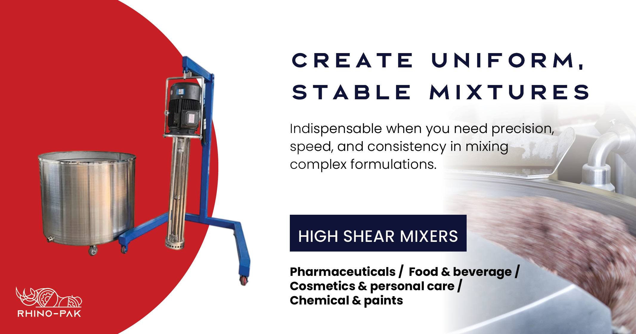 High Shear Mixers | Rhino-pak