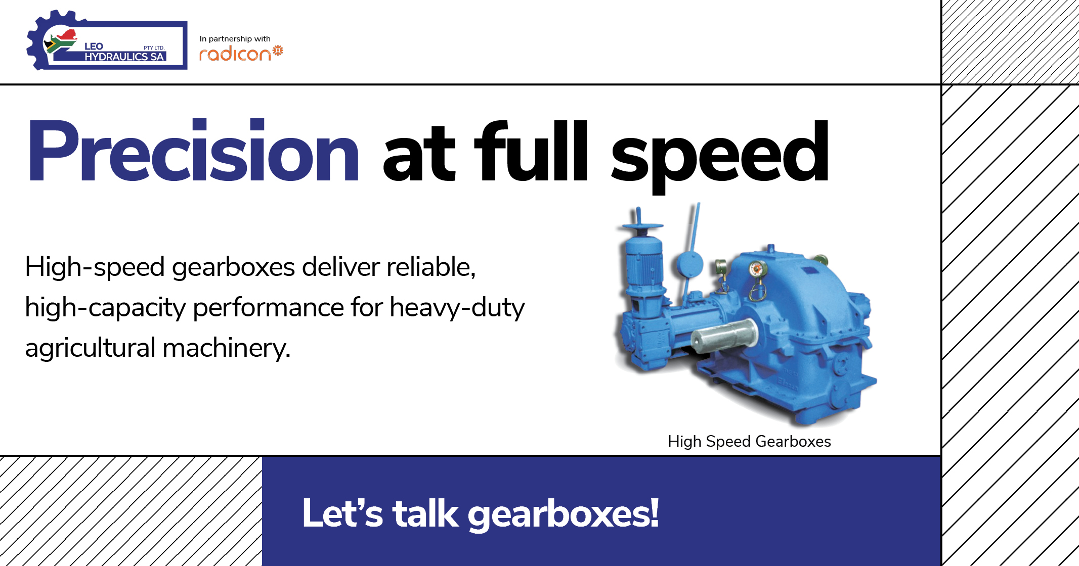 High-speed gearboxes built for reliable, heavy-duty performance | LEO Hydraulics