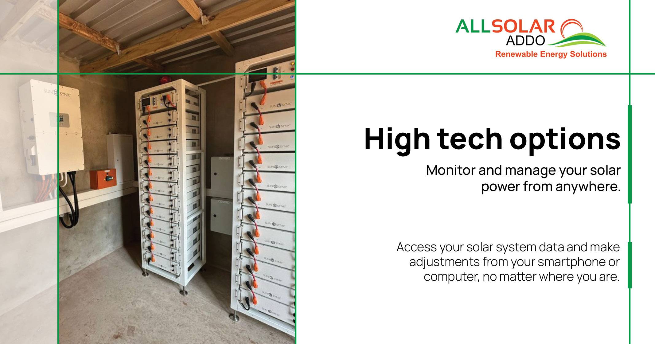 High tech options | Allsolar Addo