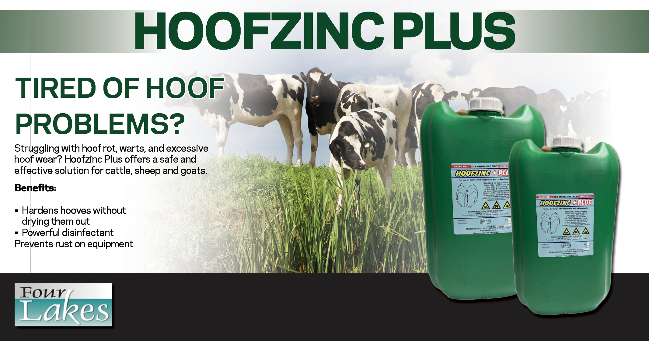 Hoofzinc Plus | Tired of hoof problems? | Four Lakes