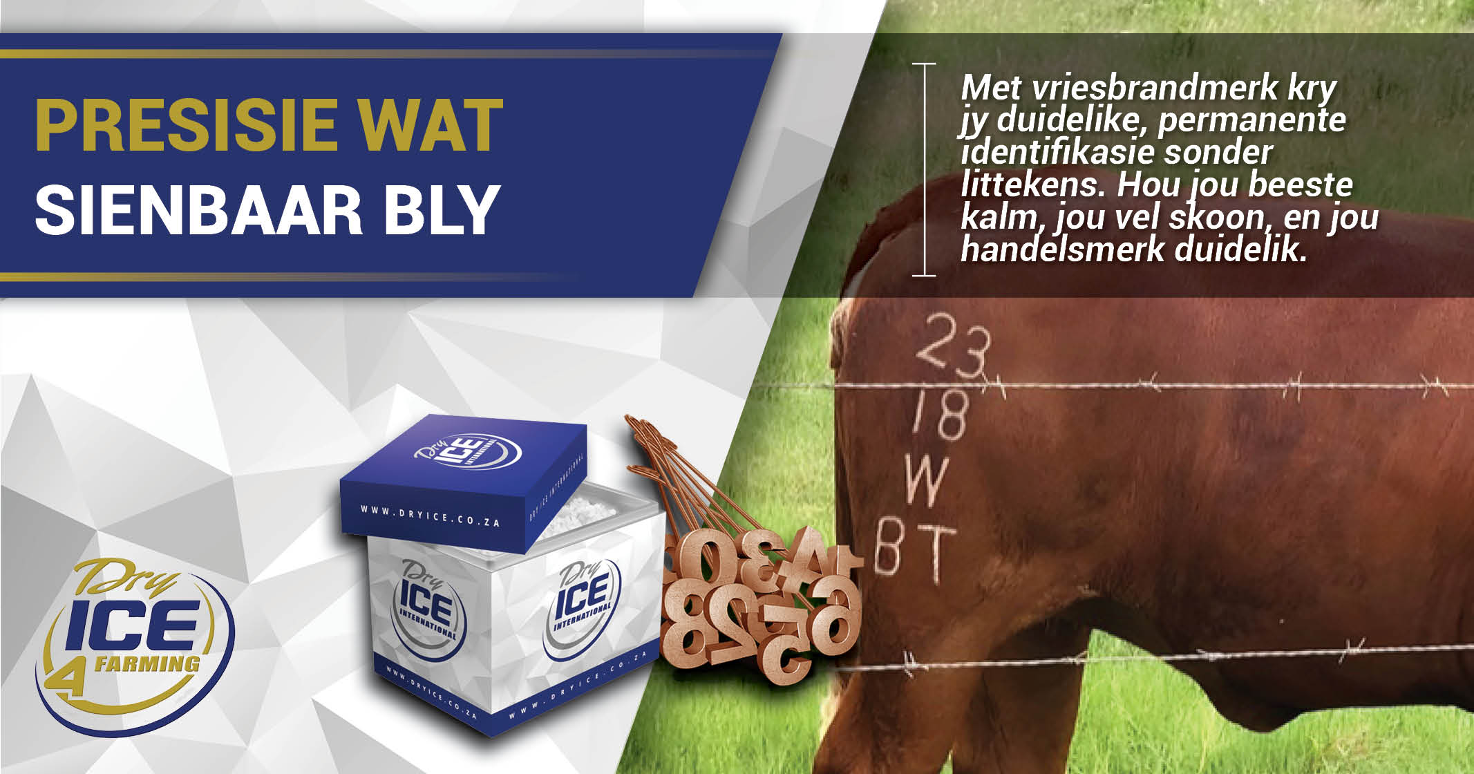 Hou Jou Beeste Kalm | Hou Jou Merke Duidelik | Kies Vriesbrandmerk! | Dry Ice 4 Farming