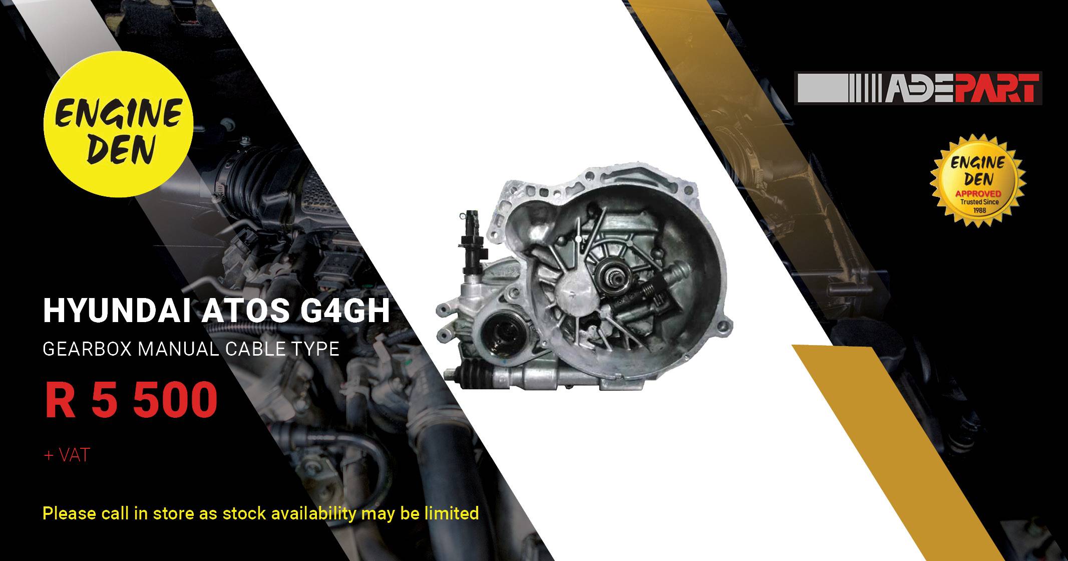 Hyundai ATOS G4GH gearbox manual cable type | Engine Den