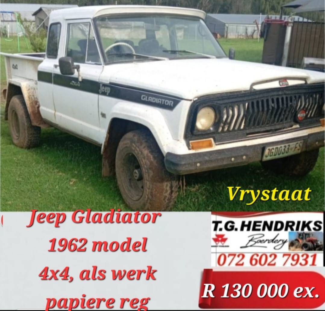 Jeep gladiator 1962 model 4x4 als werk papiere reg | T.G. Hendriks
