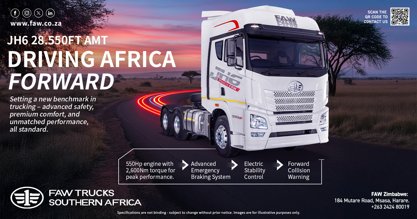 JH6 28.550FT-AMT Driving Africa Forward | FAW Trucks