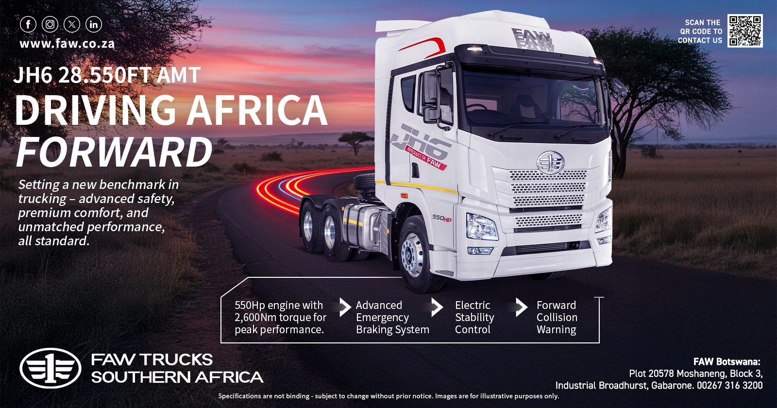 JH6 28.550FT-AMT Driving Africa Forward | FAW Trucks