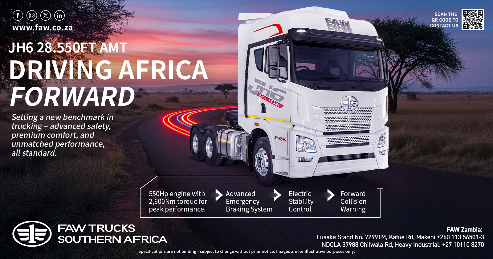 JH6 28.550FT-AMT Driving Africa forward | FAW Trucks