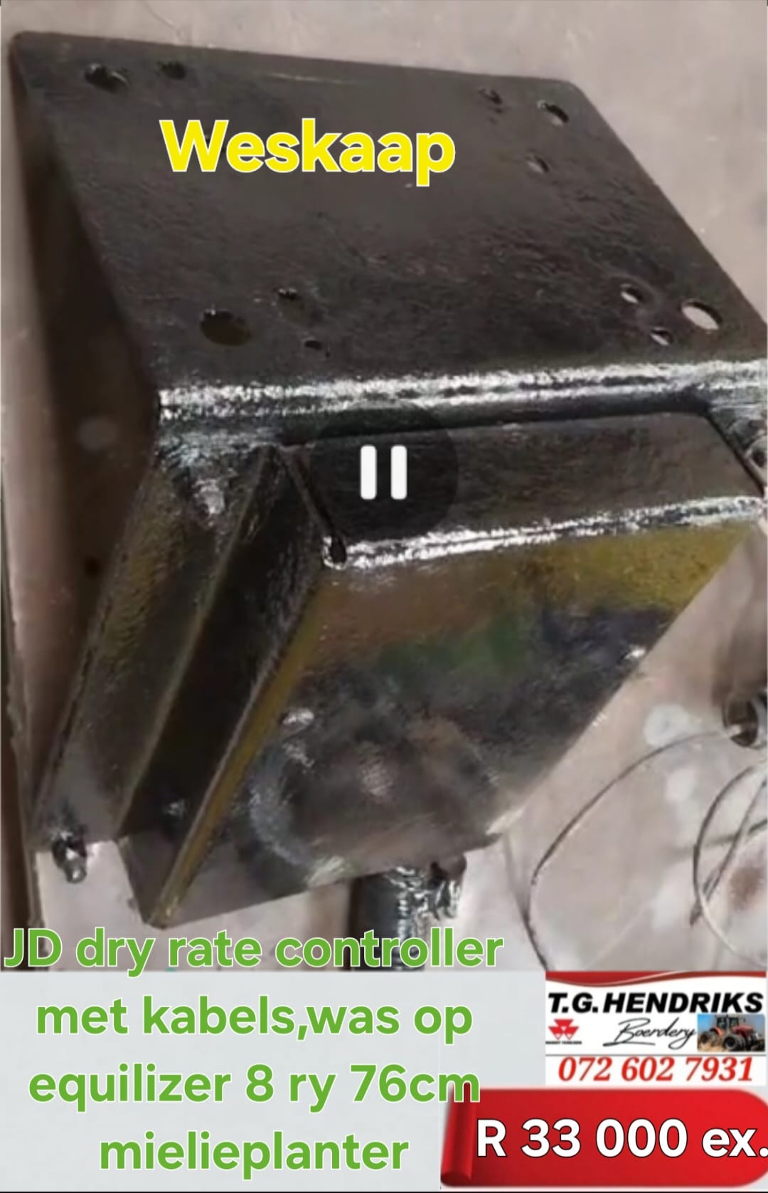 John Deere dry rate controller met kabels | T.G. Hendriks Boerdery