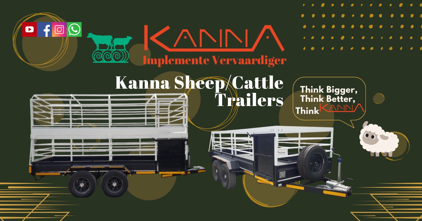 Kanna Sheep / Cattle trailers | Kanna Industries