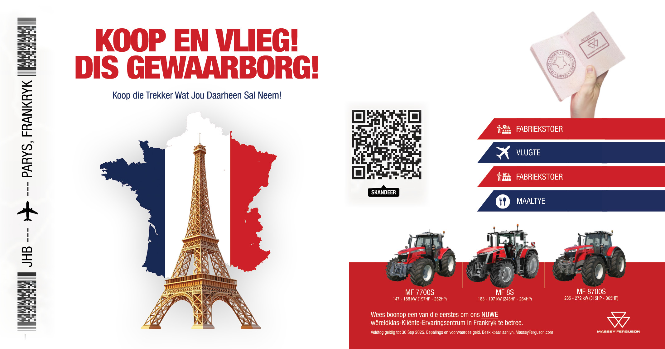 KOOP EN VLIEG! Dis gewaarborg! | Massey Ferguson
